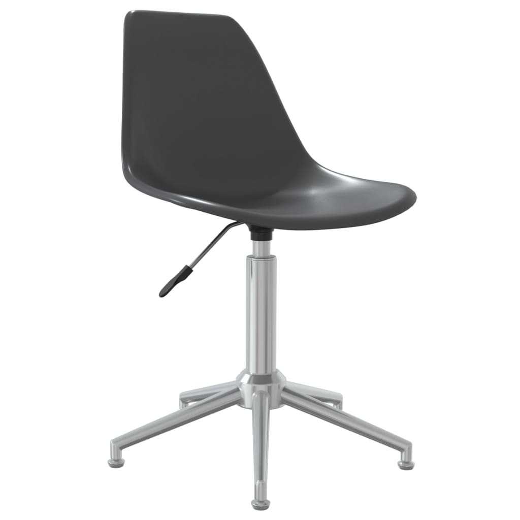 vidaXL Pasukama biuro kėdė, šviesiai pilkos spalvos, PP