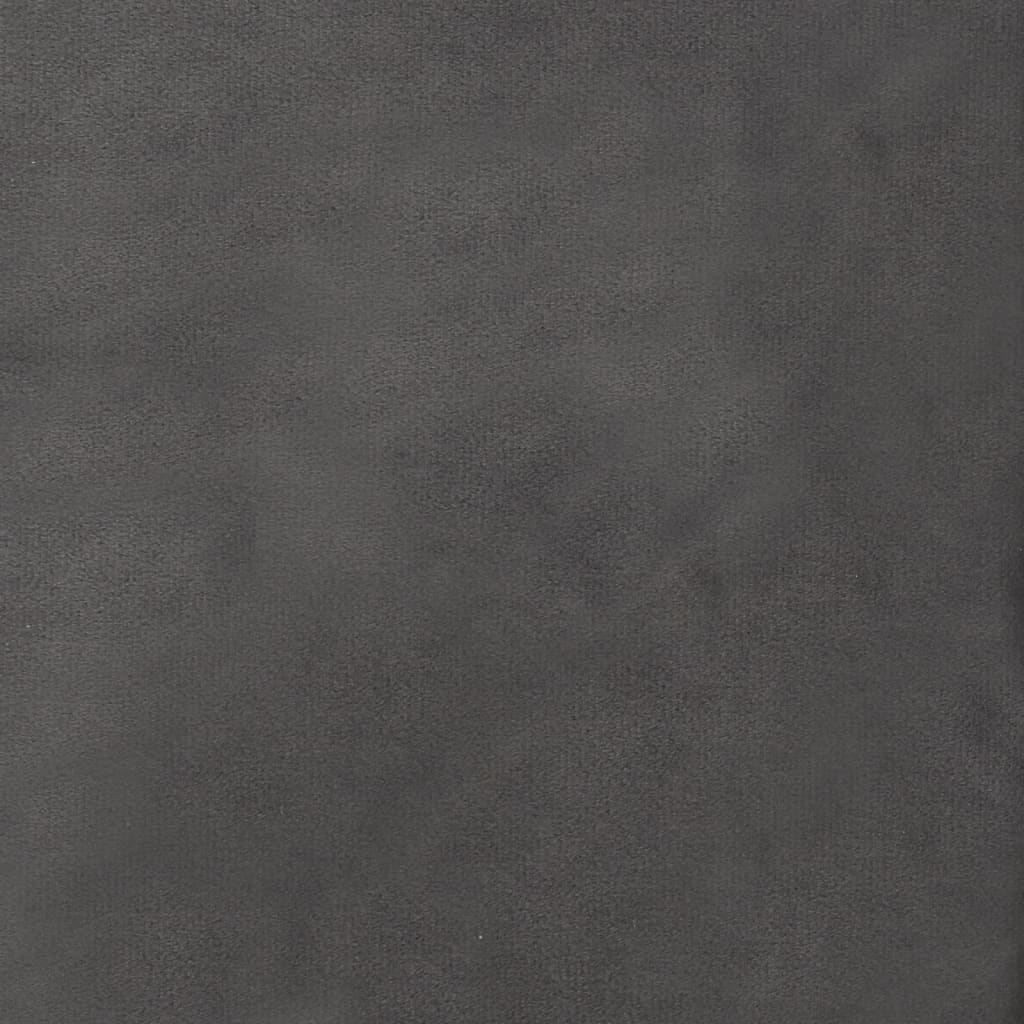 vidaXL Baro taburetė, tamsiai pilkos spalvos, aksomas