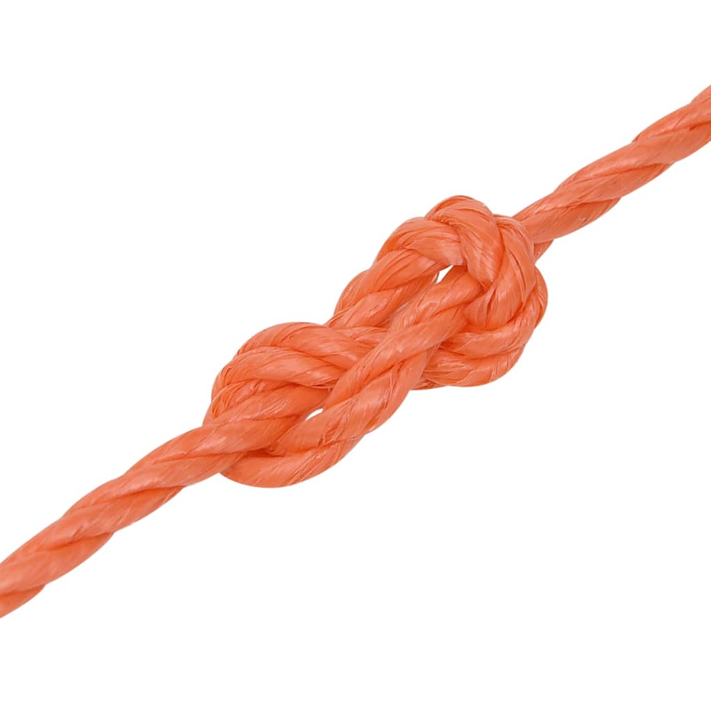 vidaXL Darbo virvė, oranžinės spalvos, 6mm, 250m, polipropilenas