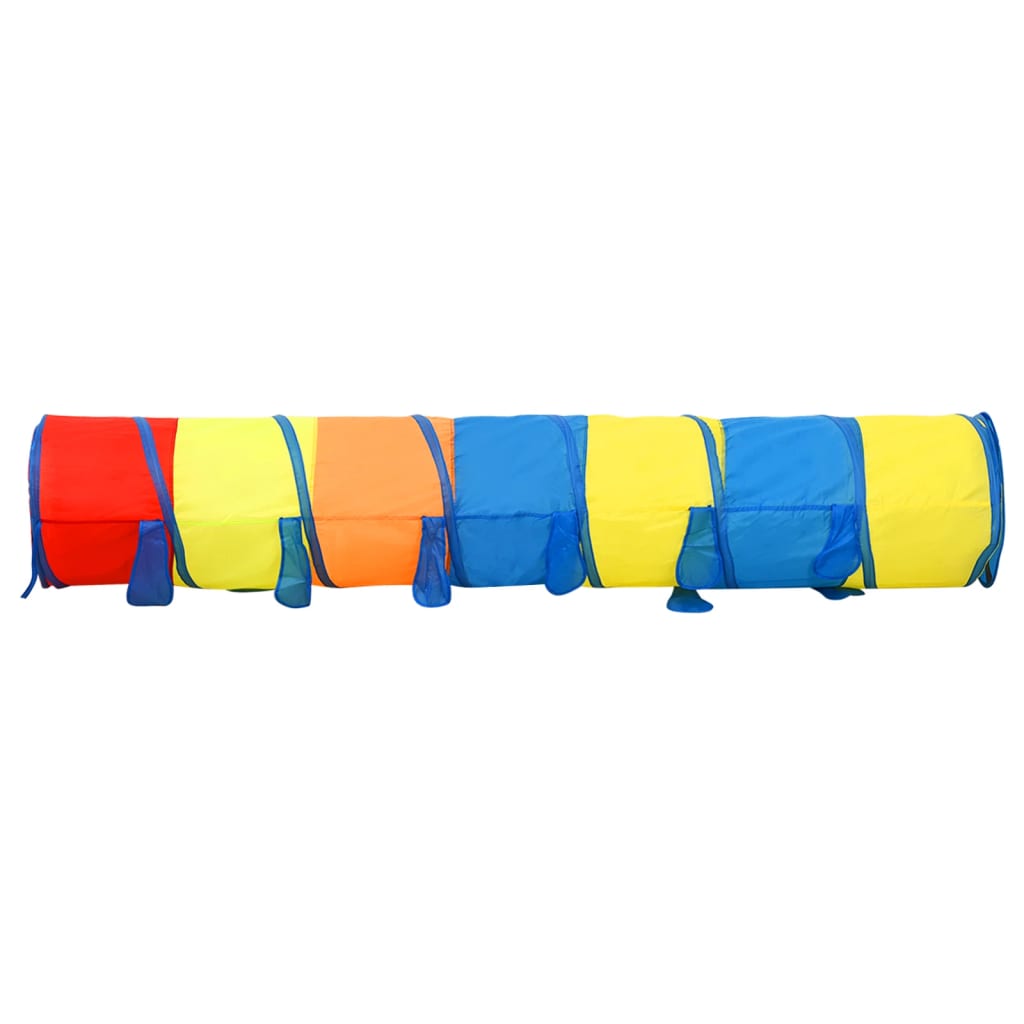 vidaXL Vaikiškas žaidimų tunelis, įvairių spalvų, 245cm, poliesteris