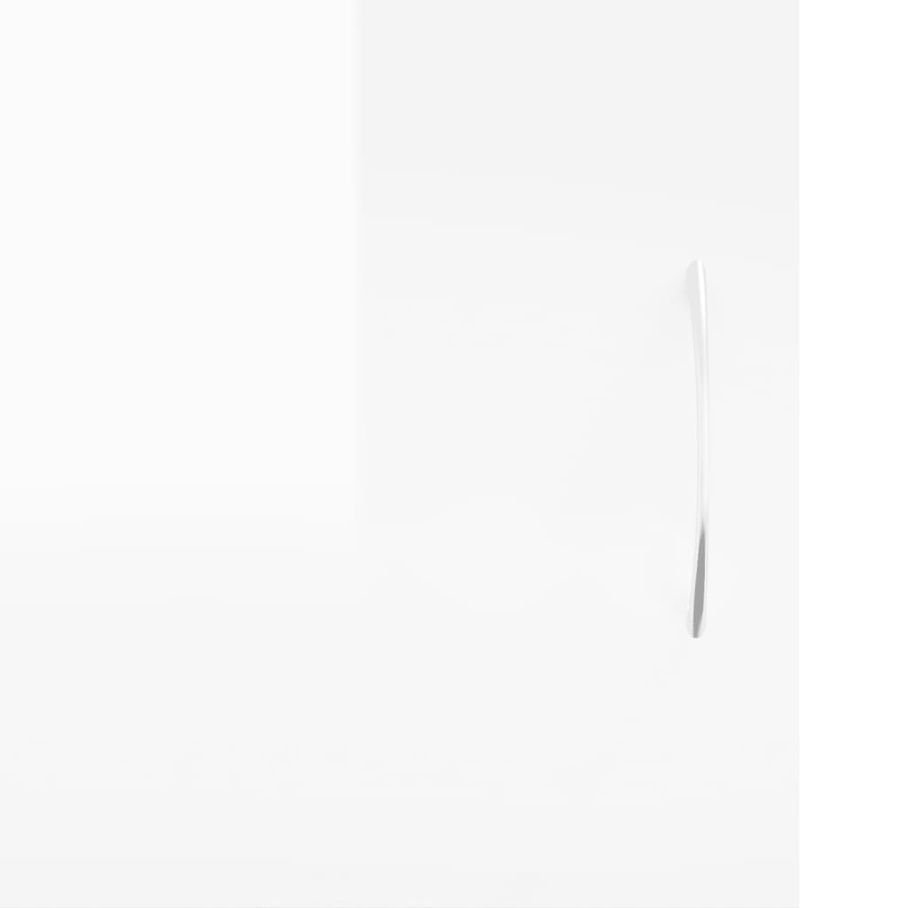 vidaXL Televizoriaus spintelė, balta, 102x30x37,5cm, mediena, blizgi
