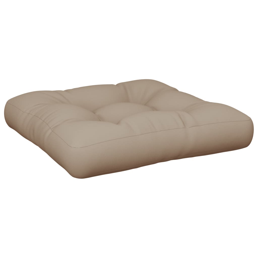 vidaXL Paletės pagalvėlė, taupe spalvos, 60x60x12cm, audinys
