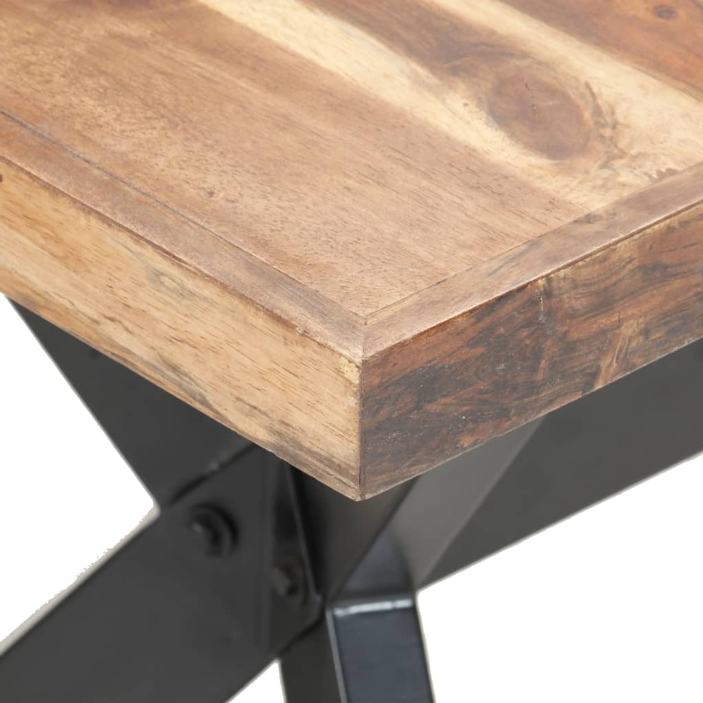 vidaXL Valgomojo stalas, 160x80x75cm, mediena su medaus apdaila