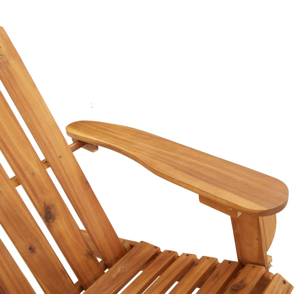 vidaXL Sodo adirondack kėdė su pakoja, akacijos medienos masyvas