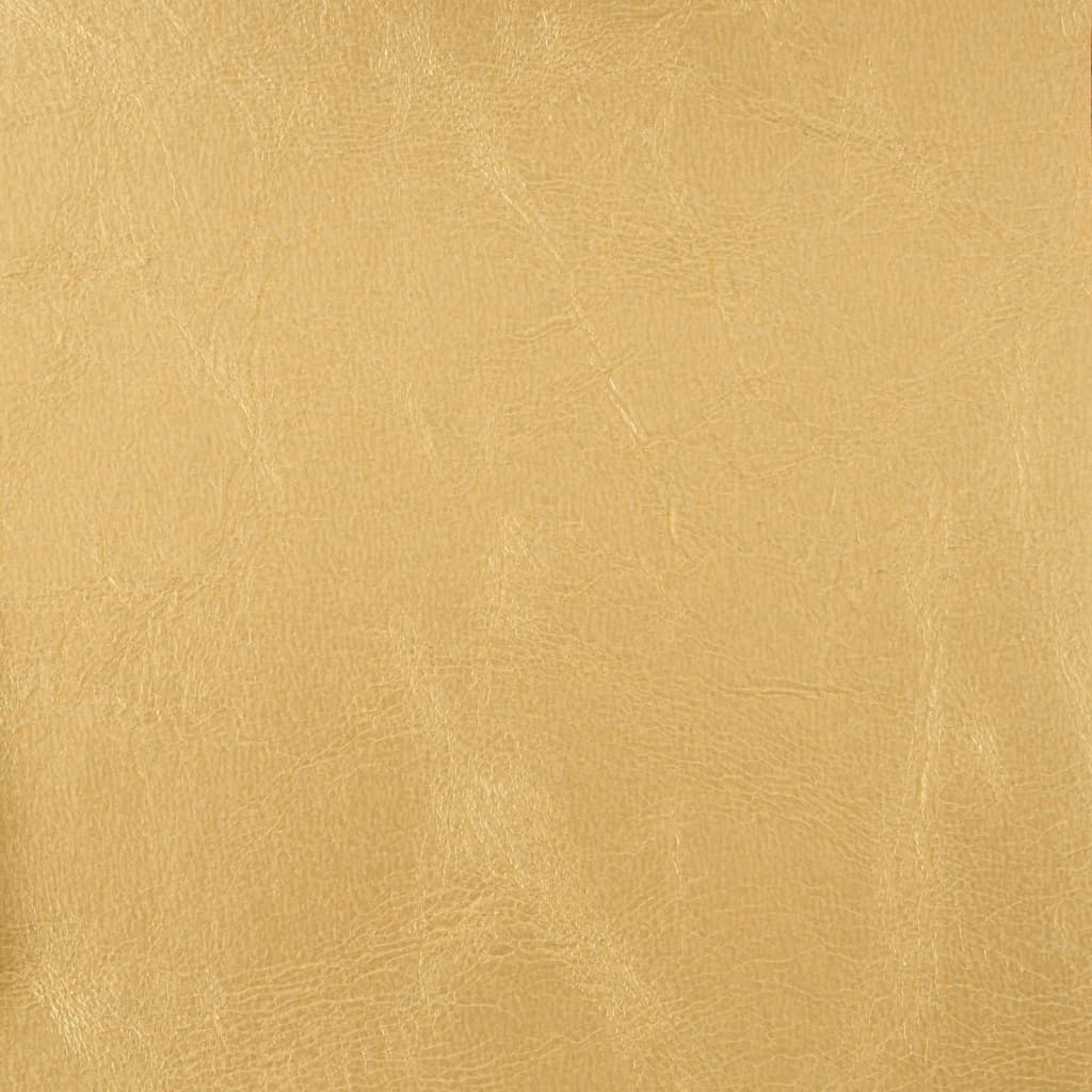 vidaXL Krėslas, auksinės spalvos, dirbtinė oda