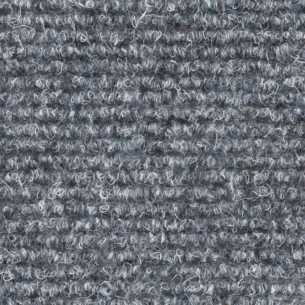 vidaXL Lipnūs laiptų kilimėliai, 15 vnt., 56x17x3cm, šv. pilki