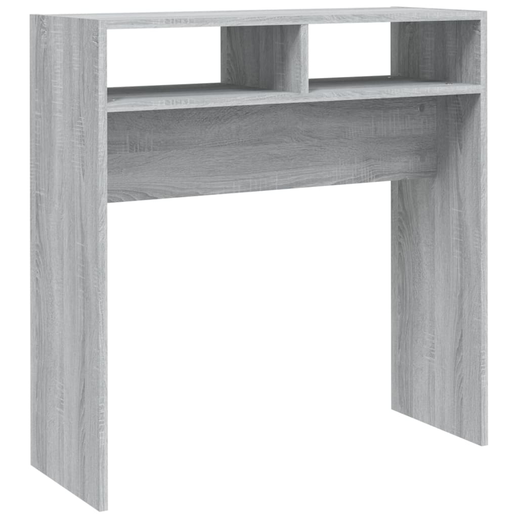 vidaXL Konsolinis staliukas, pilkas ąžuolo, 78x30x80cm, mediena