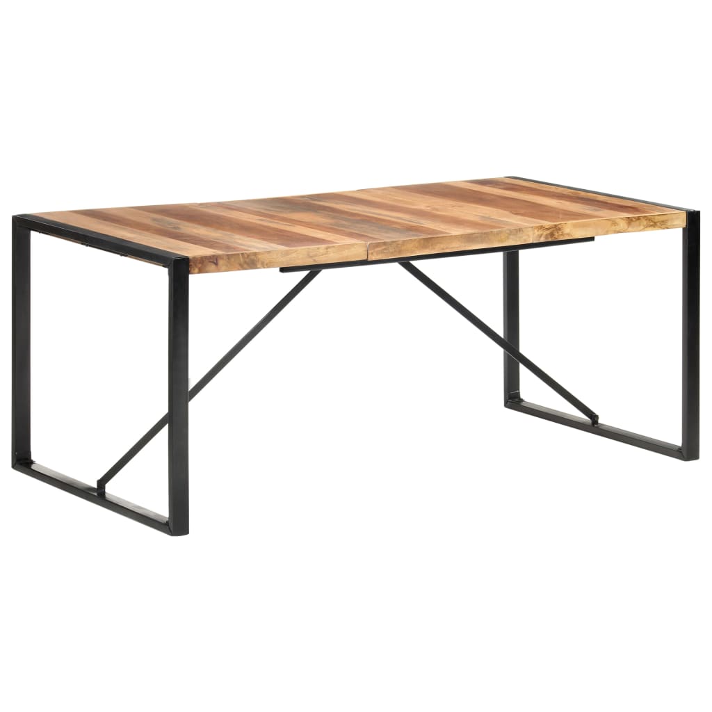 vidaXL Valgomojo stalas, 180x90x75cm, mediena su dalbergijos apdaila