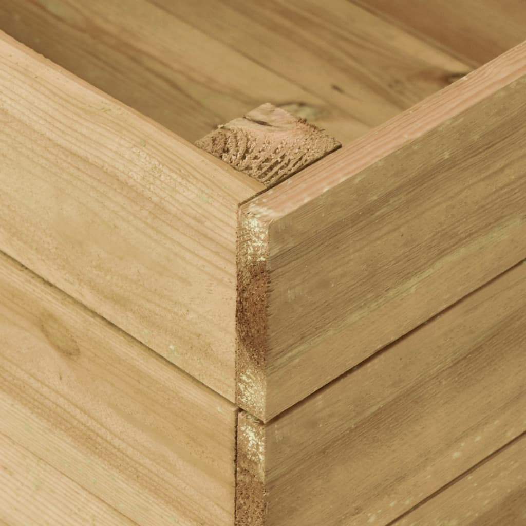 vidaXL Sodo lovelis, 200x150x54cm, impregnuota pušies mediena, aukštas
