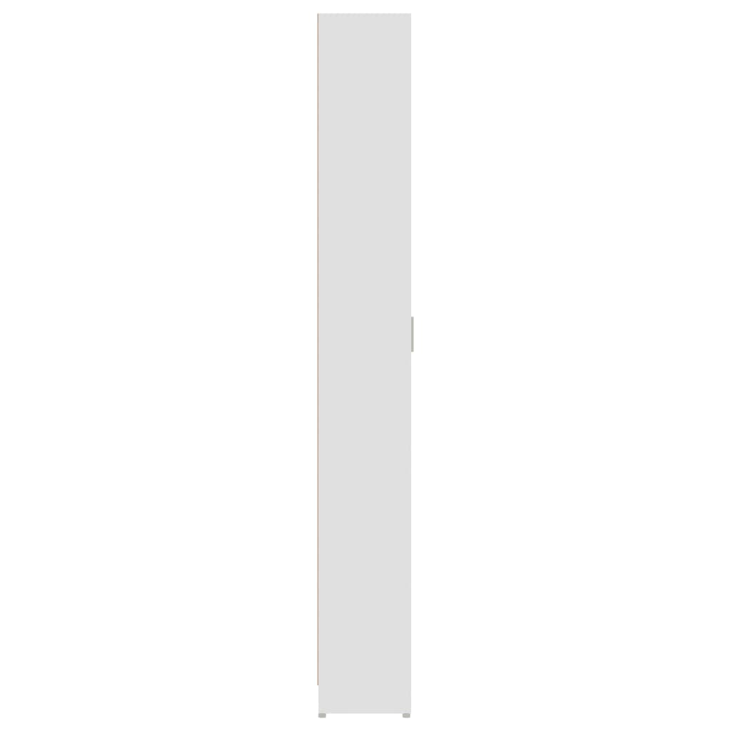 vidaXL Prieškambario drabužių spinta, baltos spalvos, 55x25x189cm, MDP