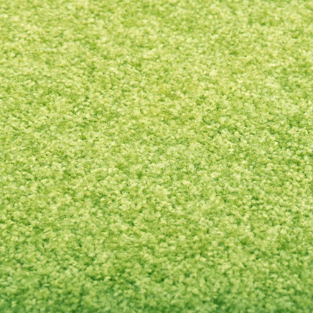 vidaXL Durų kilimėlis, žalios spalvos, 90x150cm, plaunamas