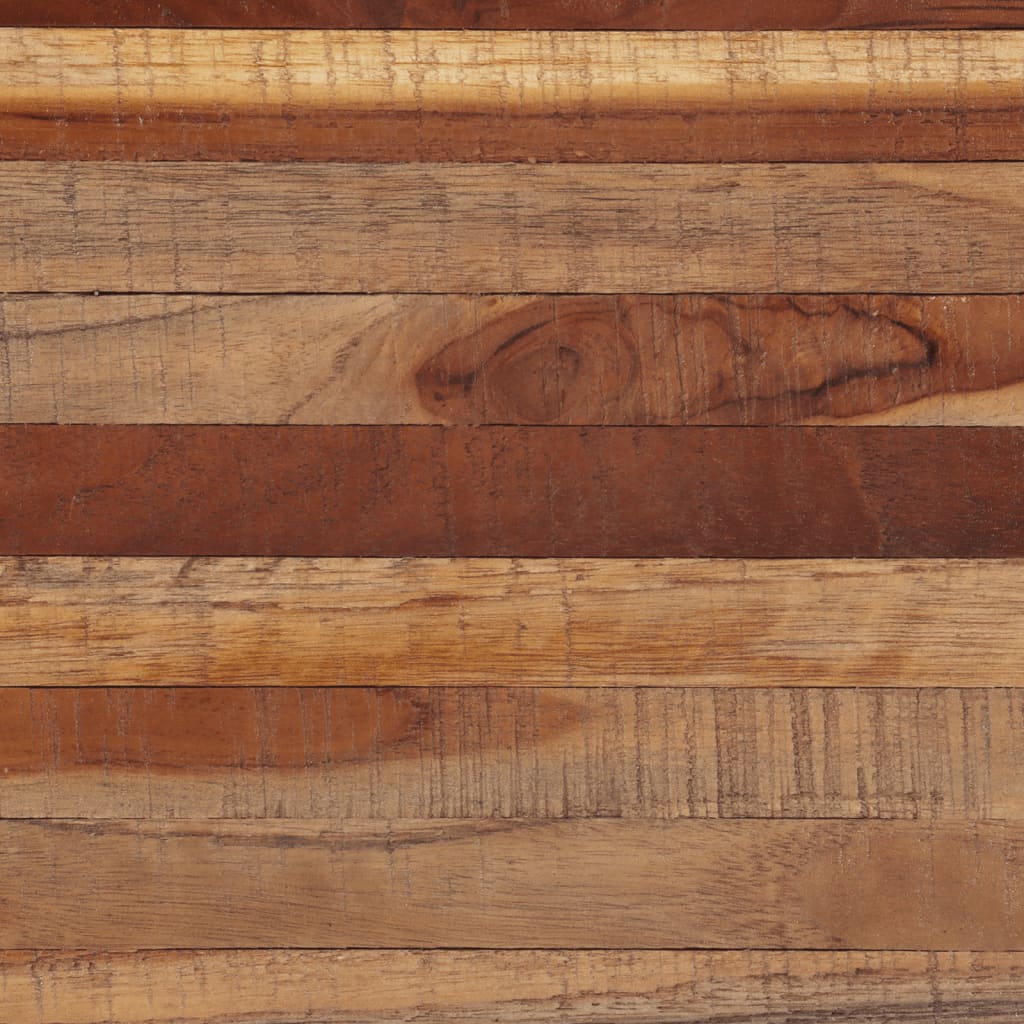 vidaXL Šoniniai staliukai, 2vnt., perdirbta tikmedžio mediena