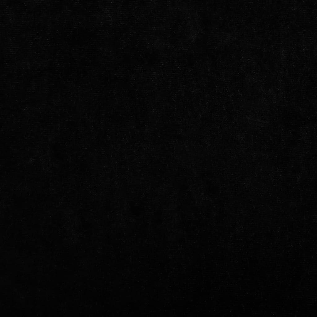vidaXL Lova šunims, juodos spalvos, 60x40x30cm, aksomas