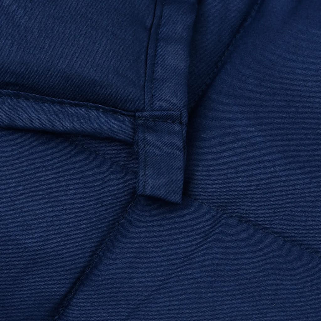 vidaXL Sunki antklodė, mėlynos spalvos, 220x240cm, audinys, 15kg