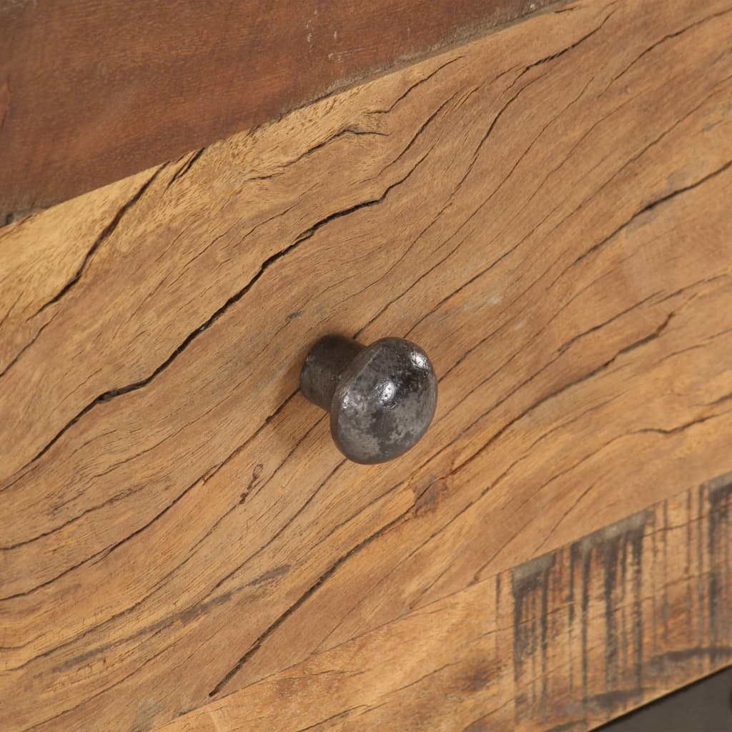 vidaXL Kavos staliukas 100x50x45cm, perdirbtos medienos masyvas