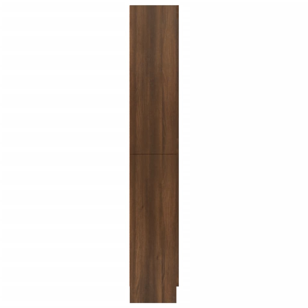 vidaXL Vitrininė spintelė, ruda ąžuolo, 82,5x30,5x185,5cm, mediena
