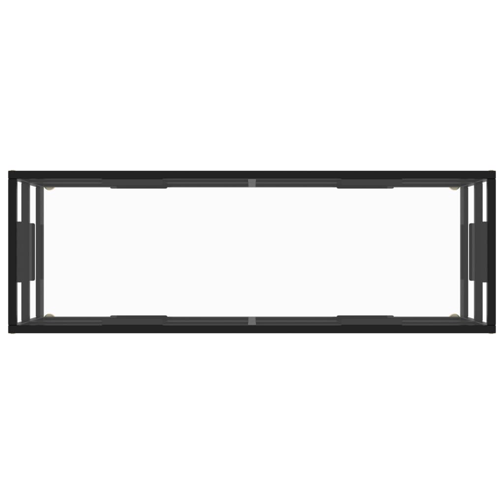 vidaXL Televizoriaus spintelė, juoda, 120x40x40cm, su grūdintu stiklu
