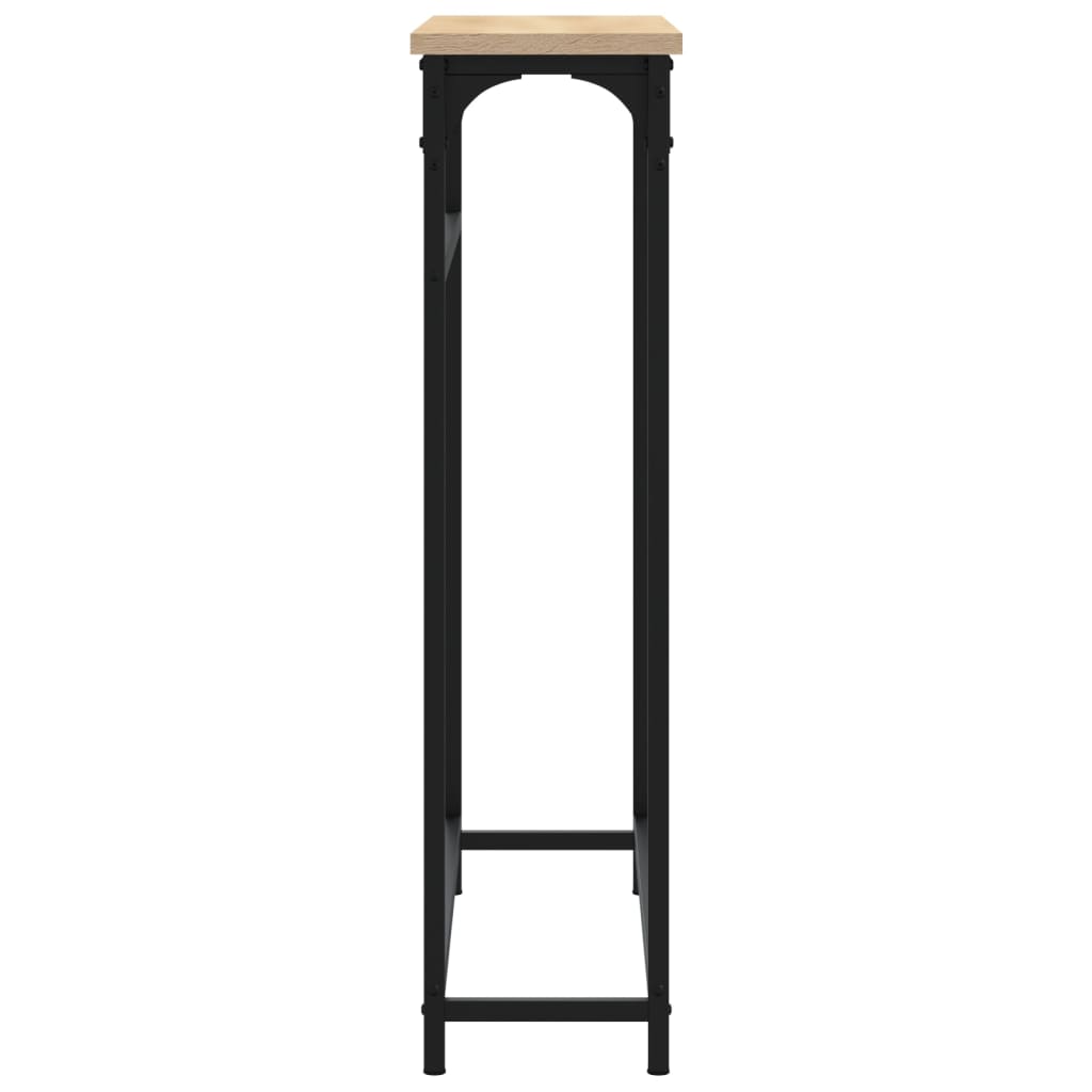 vidaXL Konsolinis staliukas, ąžuolo, 75x19,5x75cm, apdirbta mediena