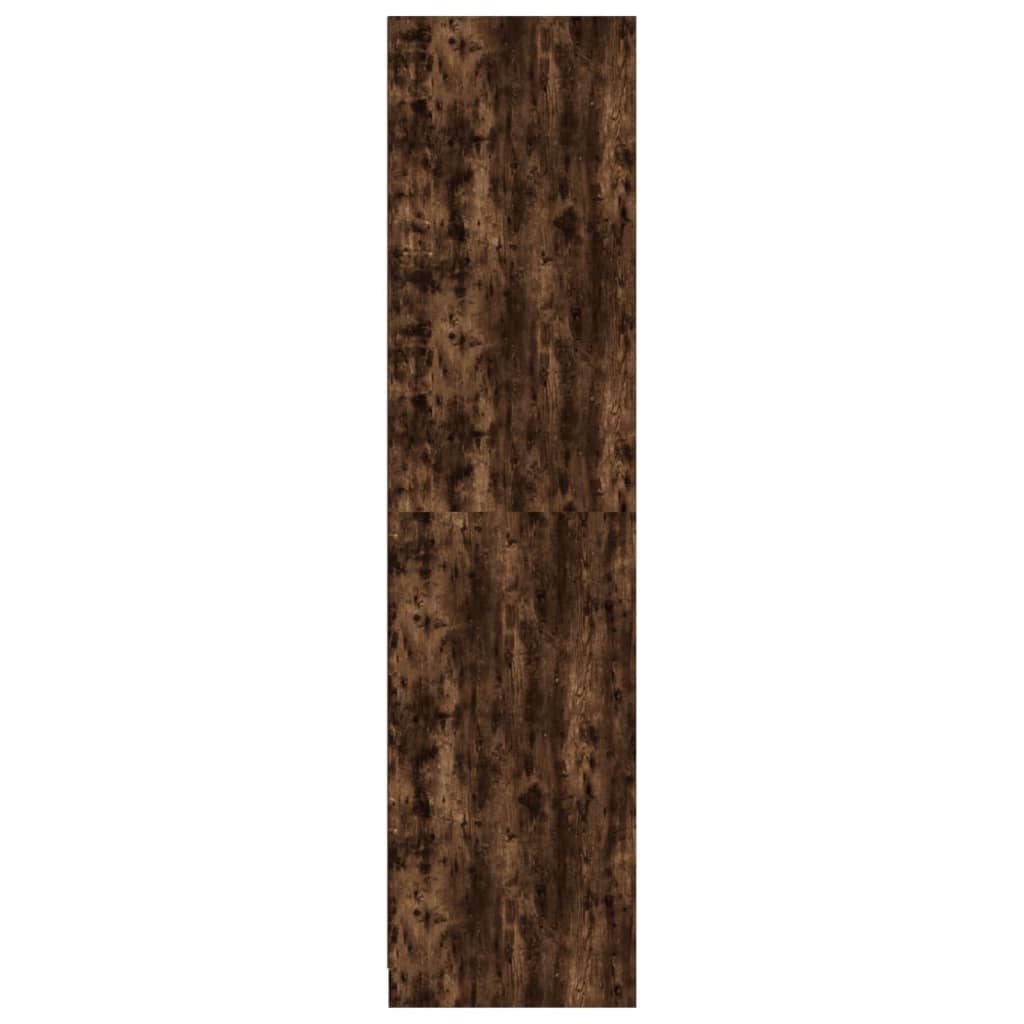 vidaXL Drabužių spinta, dūminio ąžuolo, 100x50x200cm, apdirbta mediena