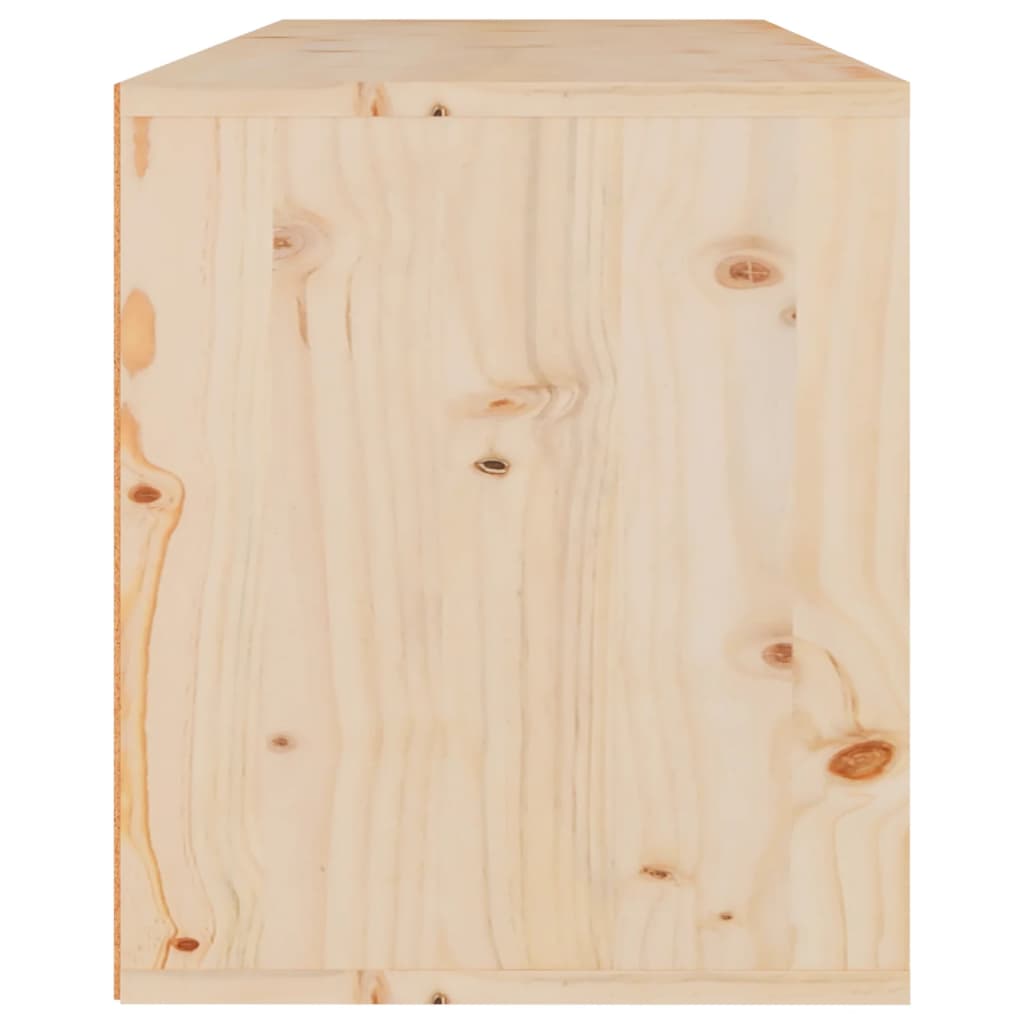 vidaXL Sieninė spintelė, 80x30x35cm, pušies medienos masyvas