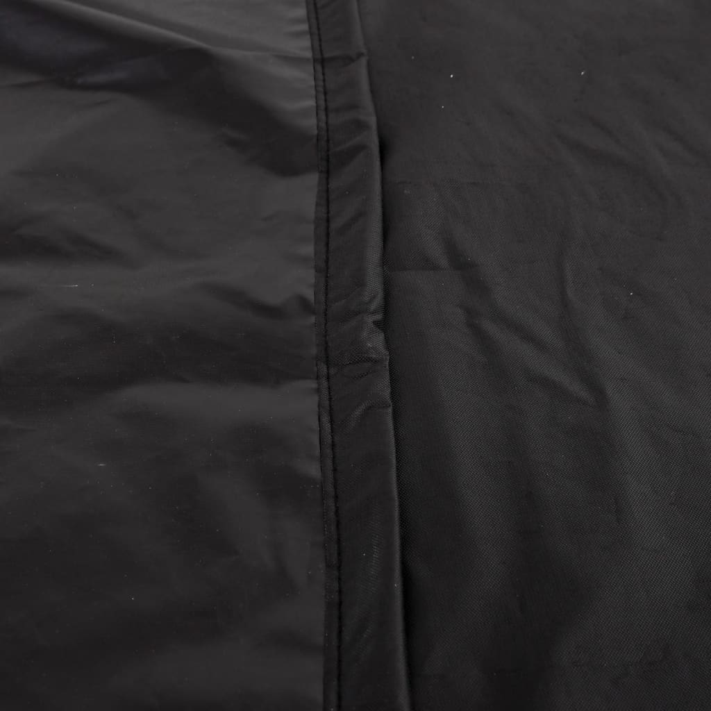 vidaXL Saulės gulto uždangalas, juodas, 203x81x25/63cm, 420D oksfordas