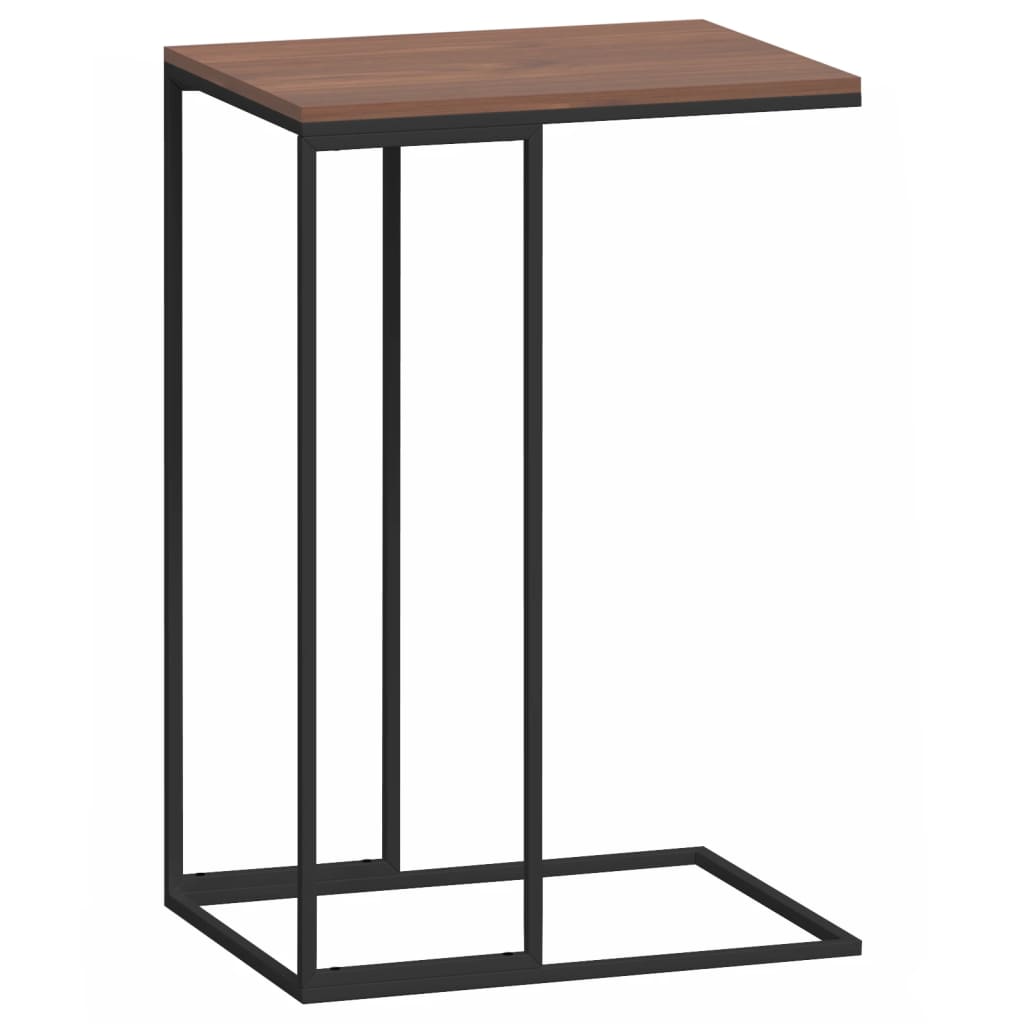vidaXL Šoninis staliukas, juodos spalvos, 40x30x59cm, mediena