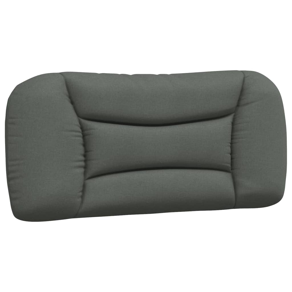 vidaXL Galvūgalio pagalvėlė, tamsiai pilkos spalvos, 80 cm, audinys
