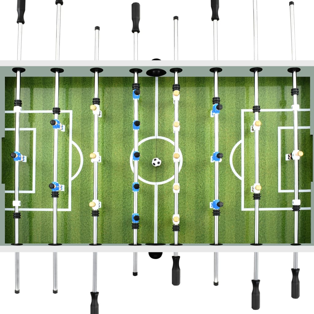 vidaXL Stalo futbolo stalas, baltas, 140x74,5x87,5cm, plienas, 60kg