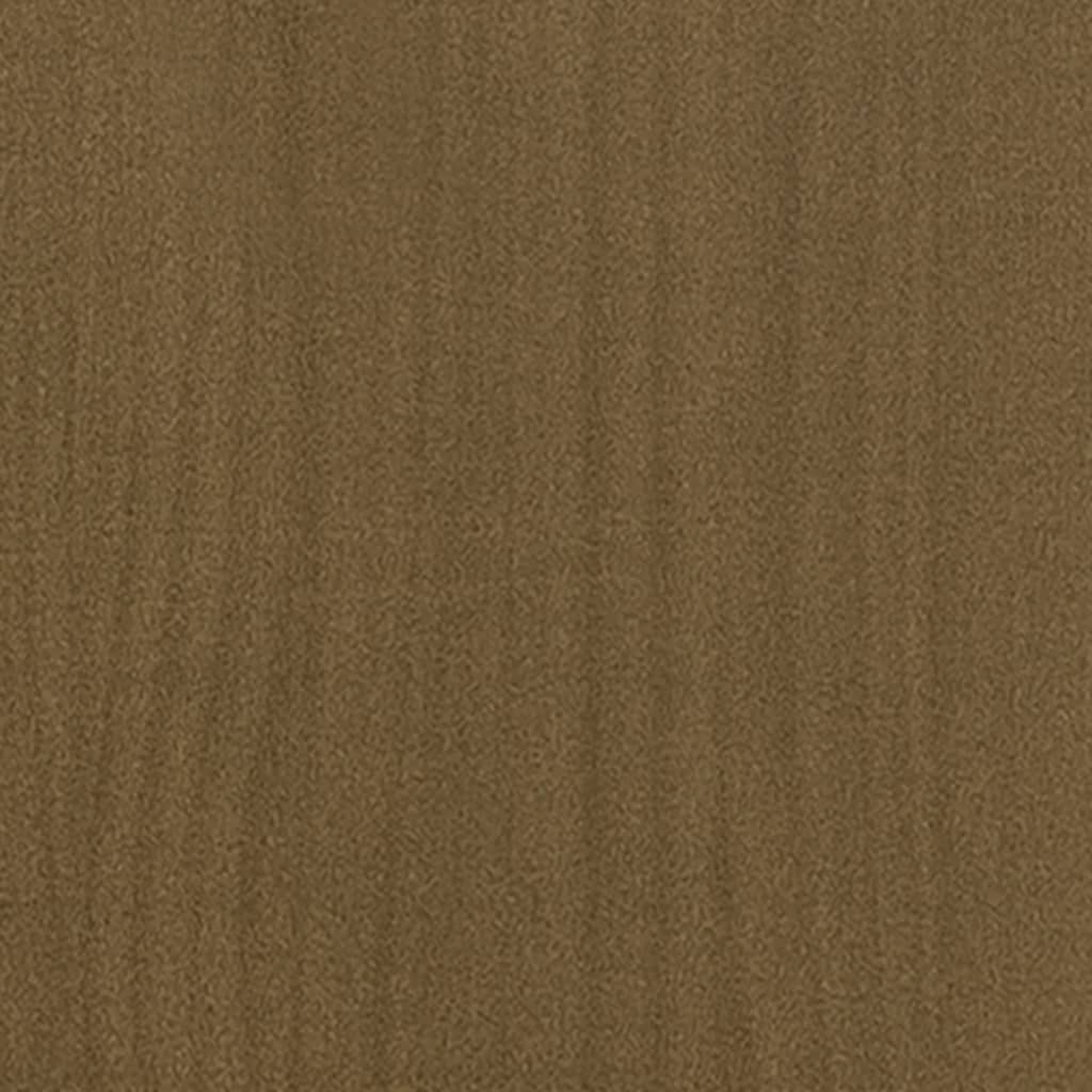 vidaXL Lovos rėmas, medaus rudas, 150x200cm, pušies masyvas, didelis