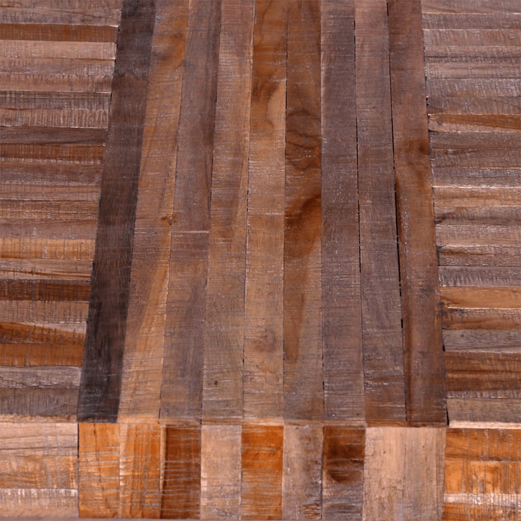 vidaXL Stalas, perdirbtos tikmedžio medienos