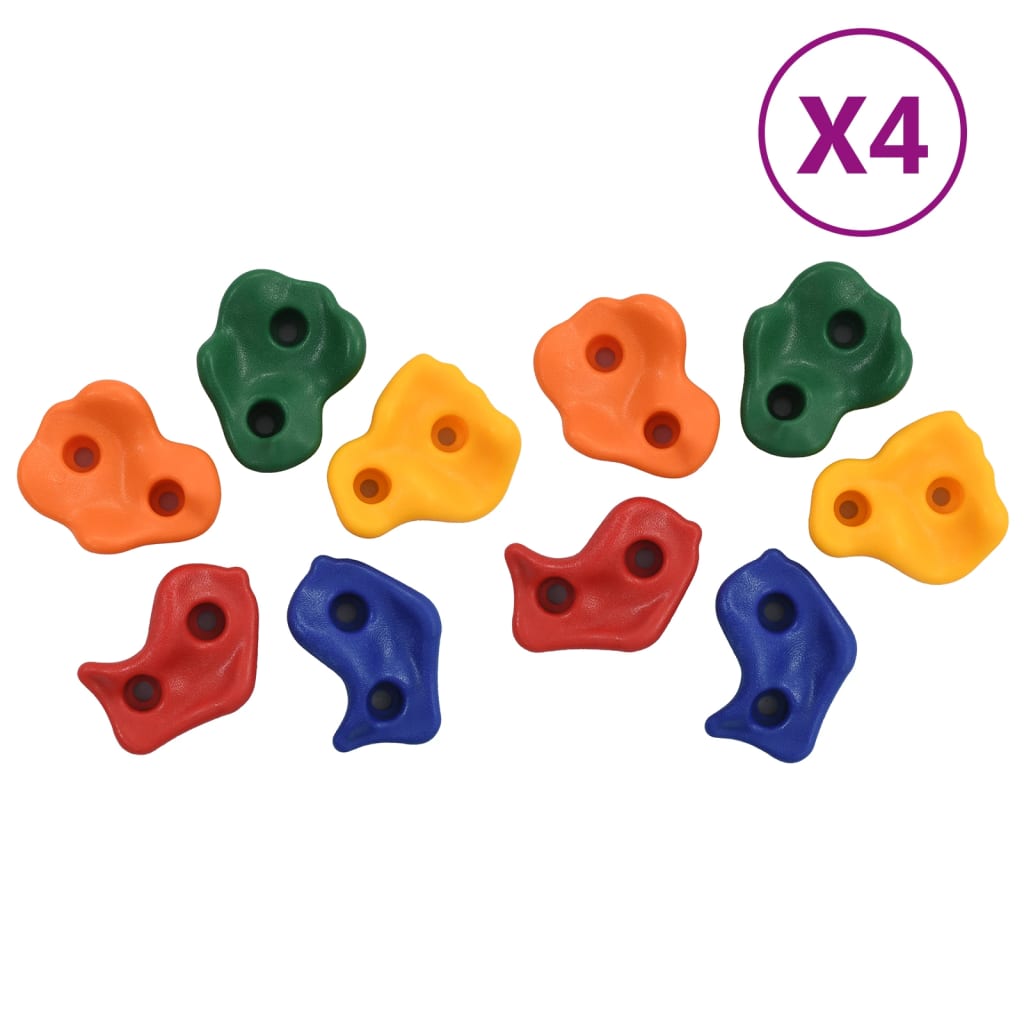 vidaXL Laipiojimui skirti akmenys, 40vnt., įvairių spalvų, PE