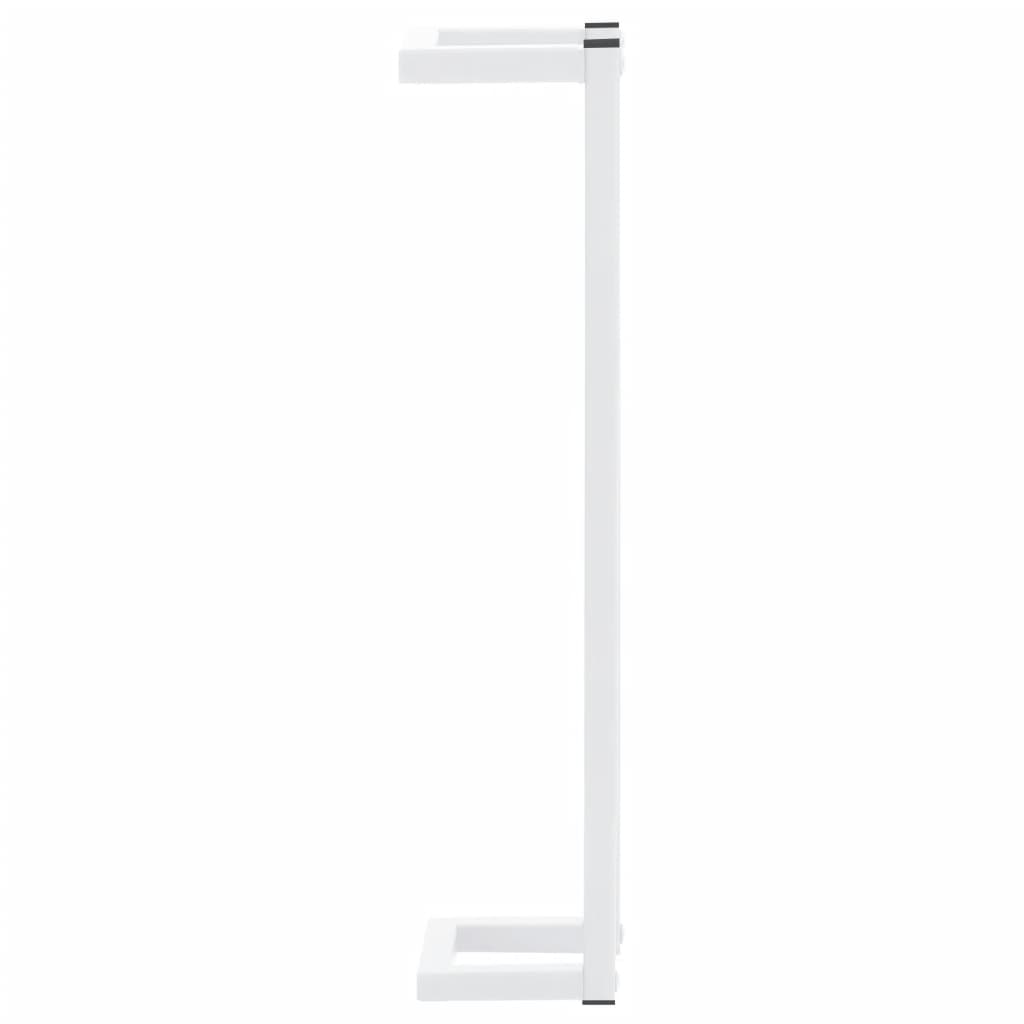 vidaXL Rankšluosčių kabykla, baltos spalvos, 12,5x12,5x60cm, plienas