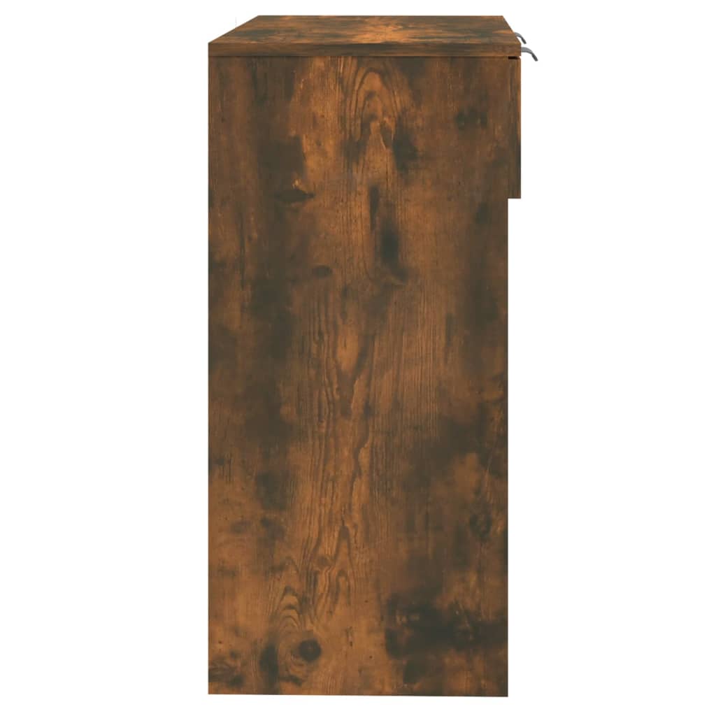 vidaXL Konsolinis staliukas, dūminio ąžuolo, 90x36x75cm, mediena