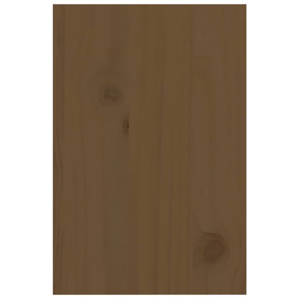 vidaXL Monitoriaus stovas, medaus rudas, 81x20x30cm, pušies masyvas