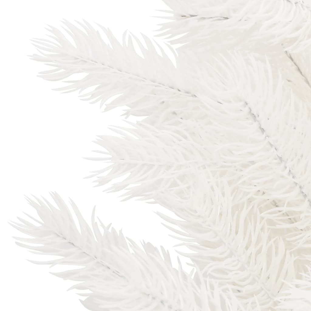 vidaXL Dirbtinė apšviesta Kalėdų eglutė, baltos spalvos, 65cm