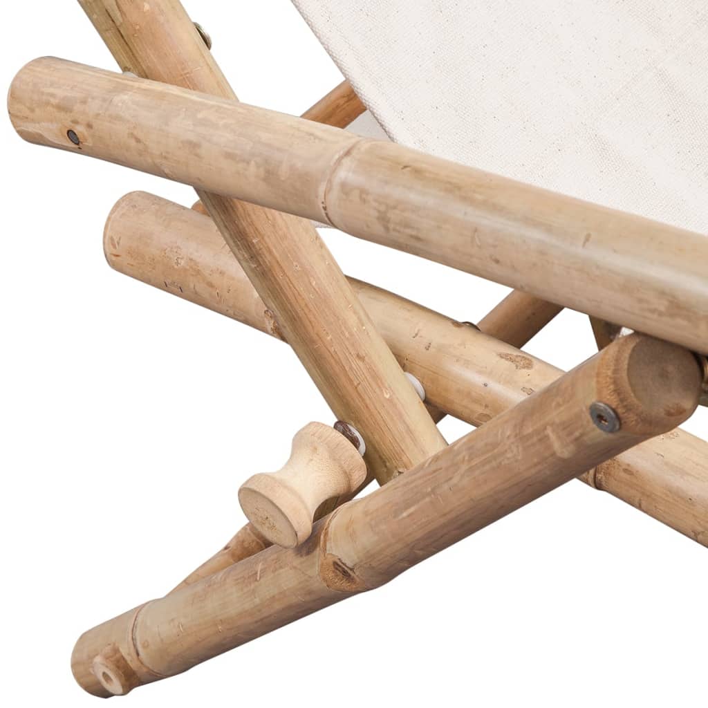 vidaXL Lauko terasos krėslas, bambukas