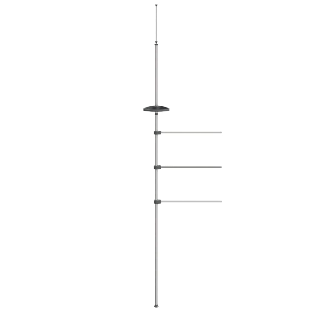 vidaXL Rankšluosčių kabykla, 47x280cm, aliuminis