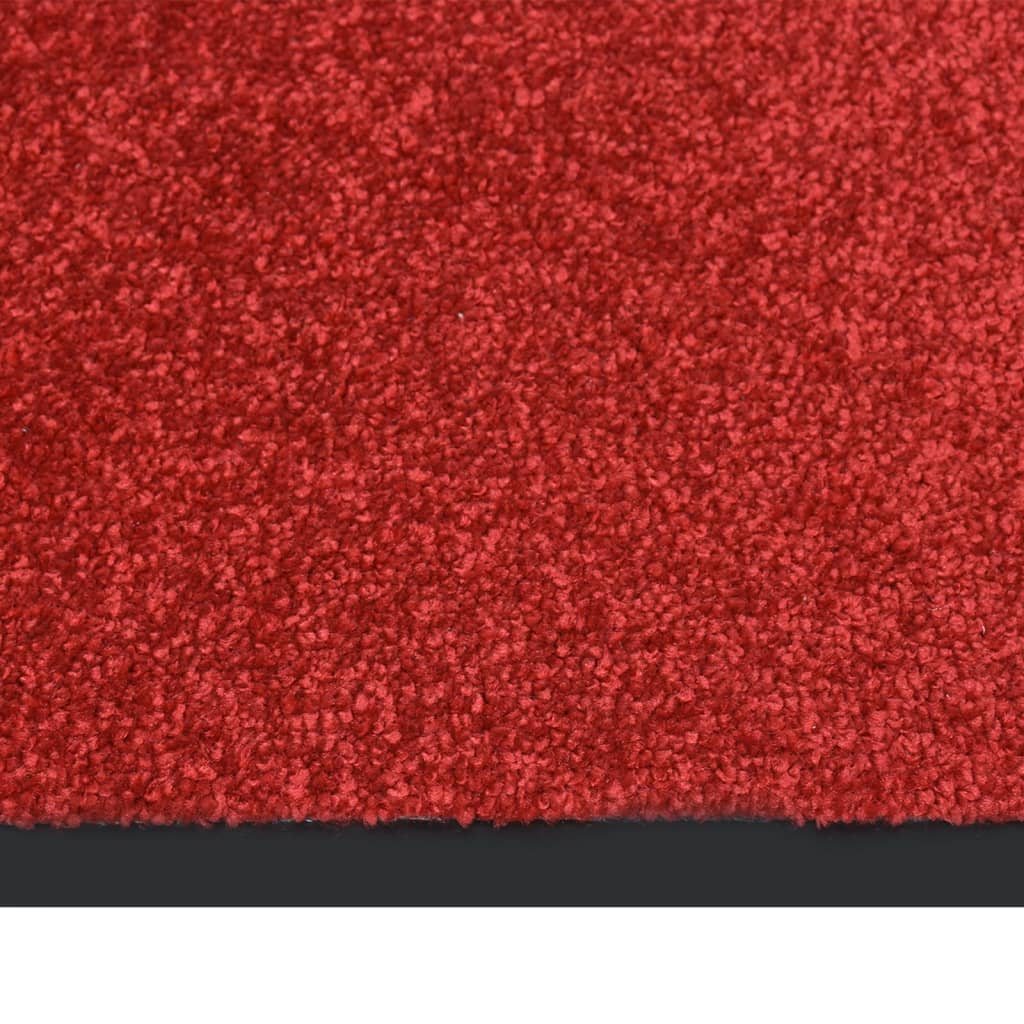 vidaXL Durų kilimėlis, raudonos spalvos, 60x80cm