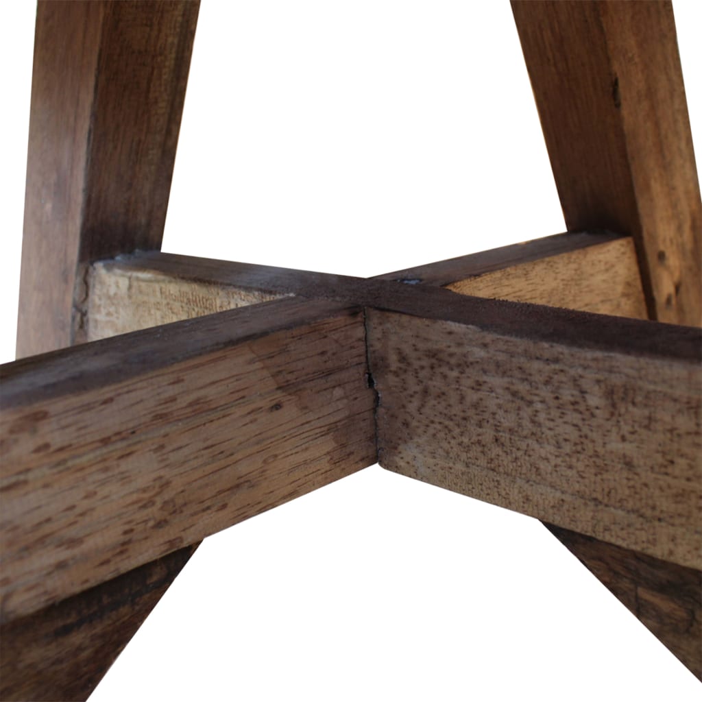 vidaXL Kavos staliukas, perdirbta mediena, 60x45cm, sidabrinis