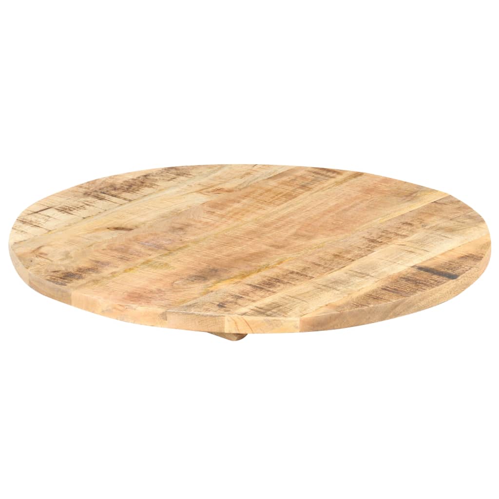 vidaXL Stalviršis, 60cm, mango medienos masyvas, apskritas, 25-27mm