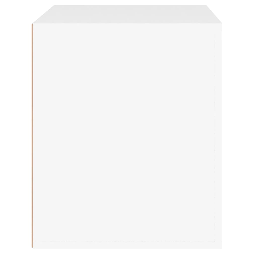 vidaXL Naktinė spintelė, baltos spalvos, 50x39x47cm