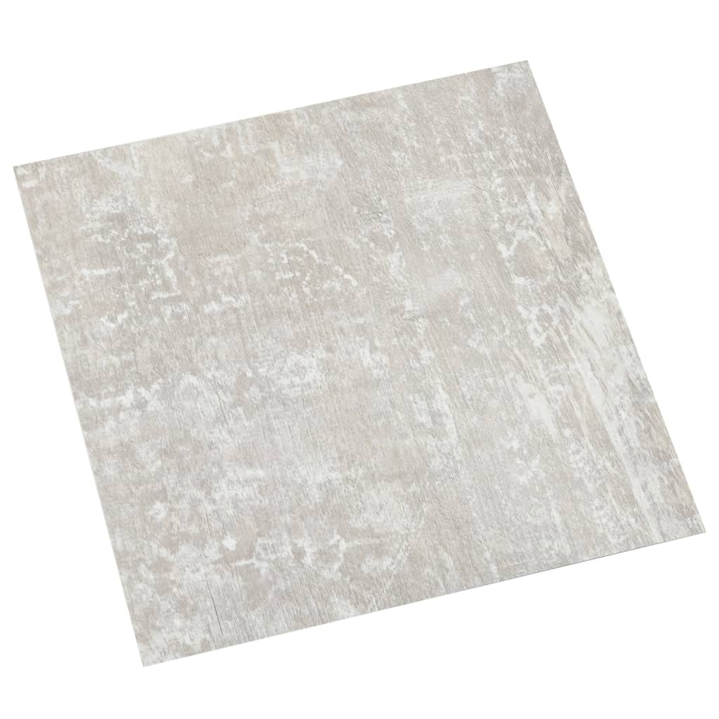 vidaXL Grindų plokštės, 20vnt., pilkos, 1,86m², PVC, prilimpančios