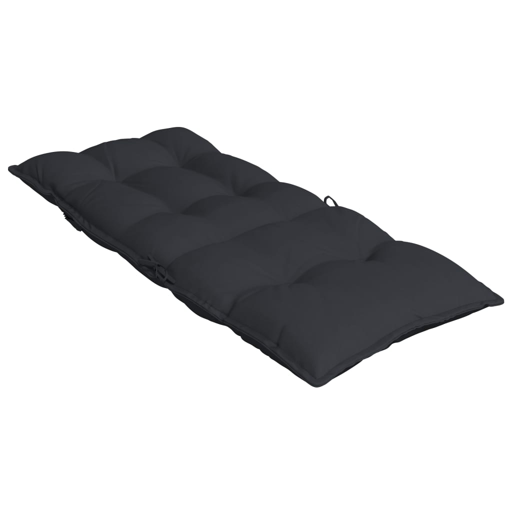 vidaXL Kėdės pagalvėlės, 4vnt., juodos spalvos, oksfordo audinys