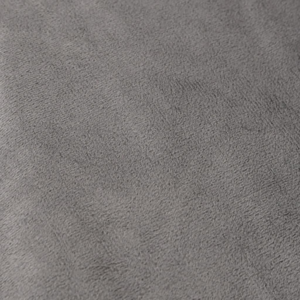 vidaXL Sunki antklodė su užvalkalu, pilka, 155x220cm, audinys, 11kg