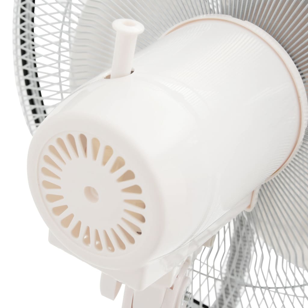 vidaXL Dulksną skleidžiantis pastatomas ventiliatorius, baltas