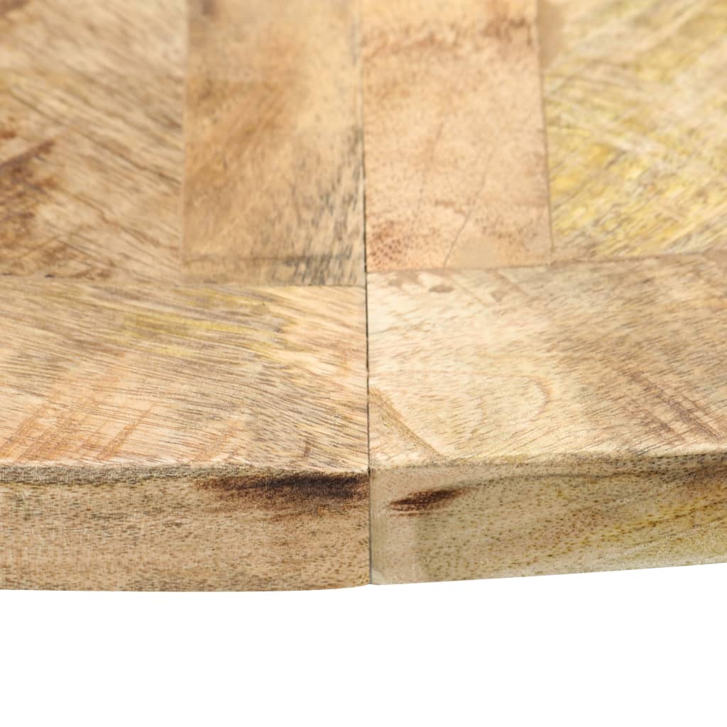 vidaXL Valgomojo stalas, 120x76 cm, mango medienos masyvas, apvalus