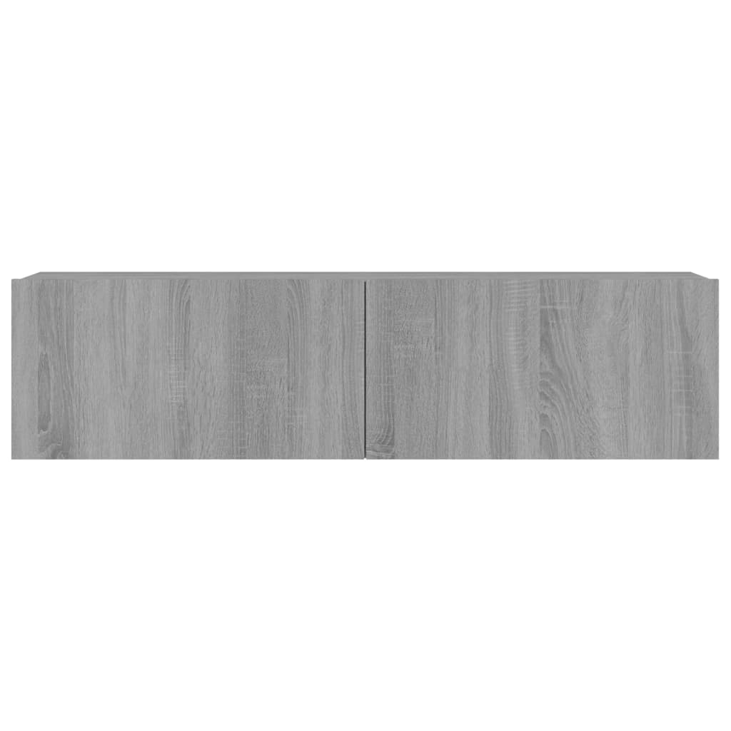 vidaXL Sieninė televizoriaus spintelė, pilka, 120x30x30 cm, mediena