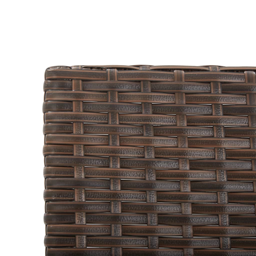 vidaXL Sodo suoliukas su pagalvėlėmis, rudas, 176cm, poliratanas
