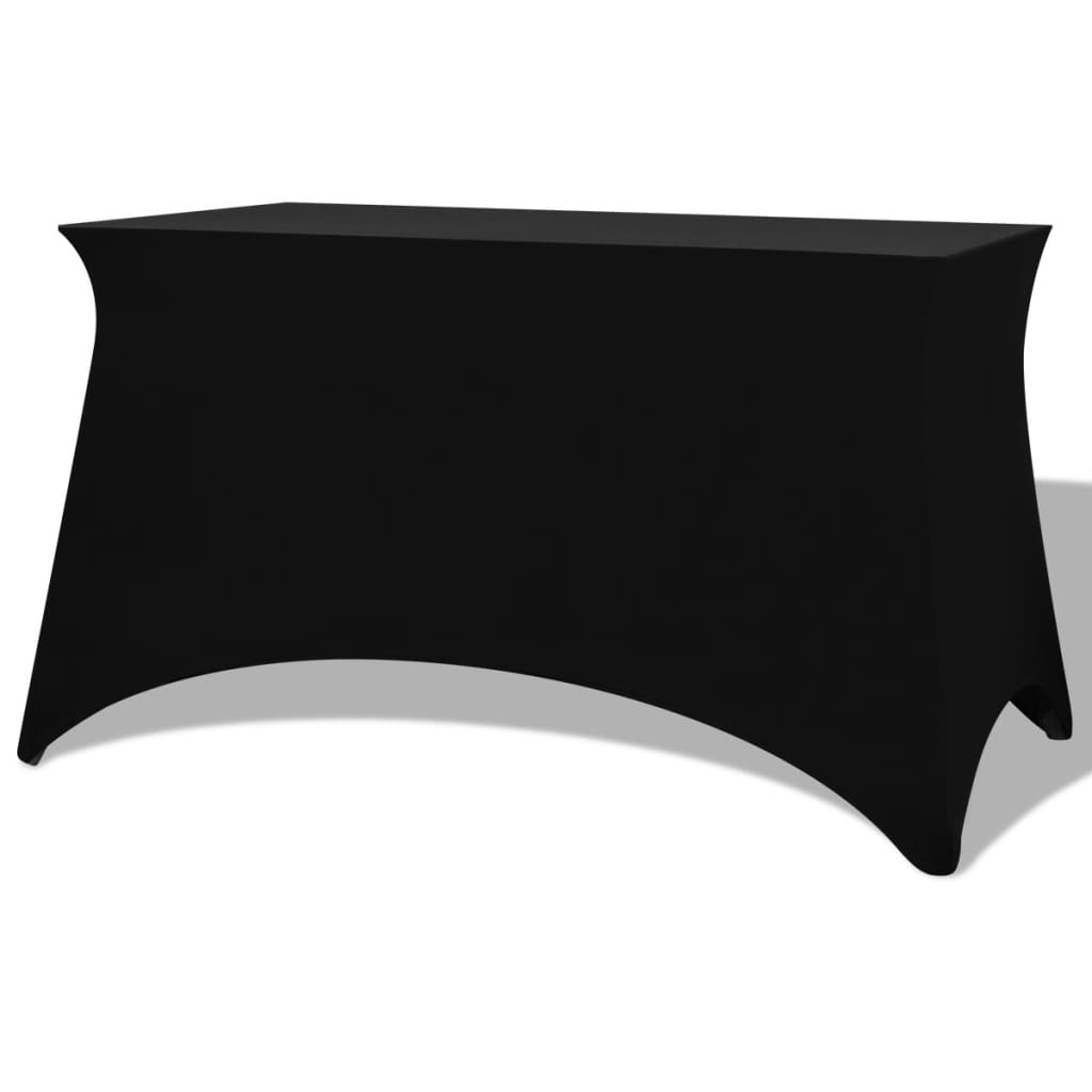 vidaXL Tamprios staltiesės, 2 vnt., 243x76x74 cm, juodos