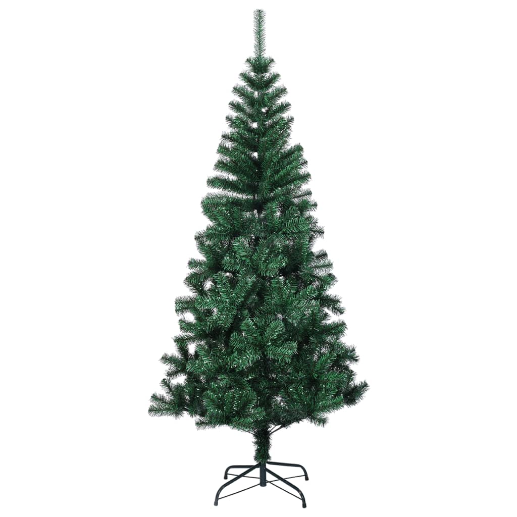 vidaXL Dirbtinė Kalėdų eglutė su spalvotom šakom, žalia, 180cm, PVC